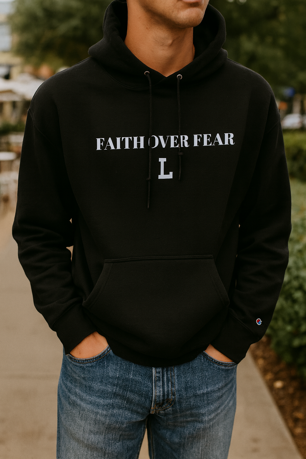 Faith Over Fear - Champion Hoodie (Unisex)
